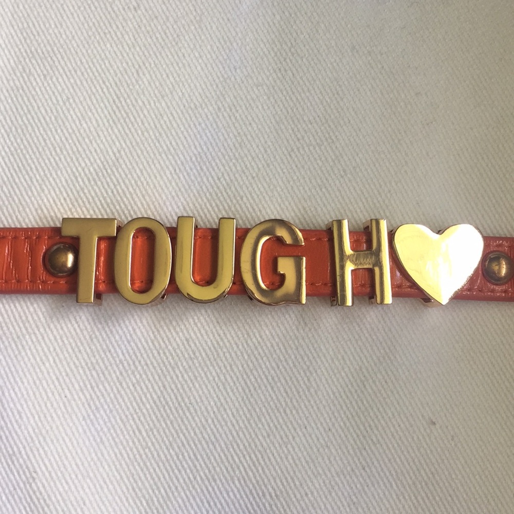 Lettered Leather Bracelet